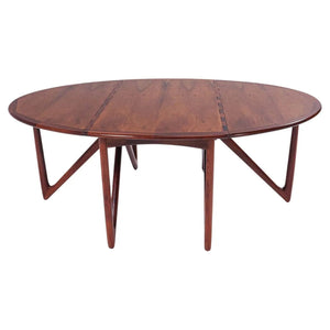 Kurt Østervig for Jason Möbler Rosewood Drop - Leaf Dining Table, 1960s - REHAUS - Kurt Østervig