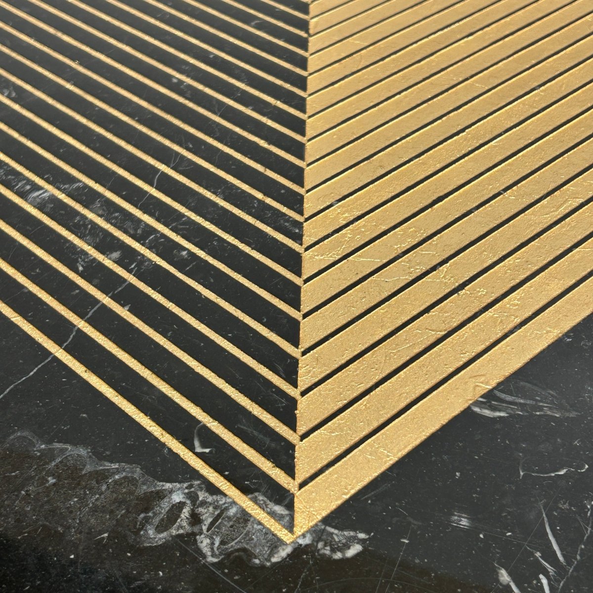 Large Gold Radius Coffee Table by Alex Mint @ REHAUS