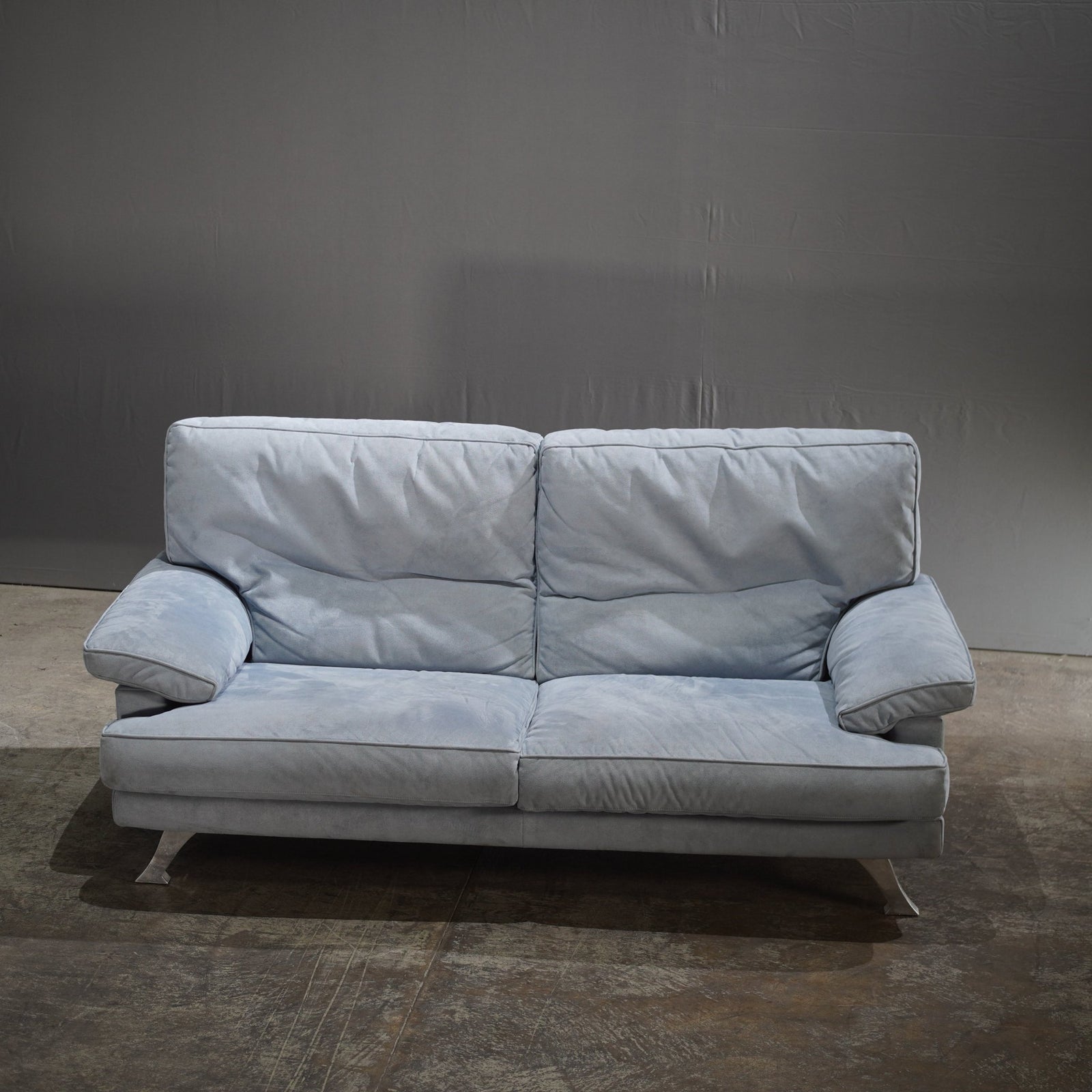 Ligne Roset 2 - Seater Sofa in Light Blue Fabric - REHAUS - Ligne Roset
