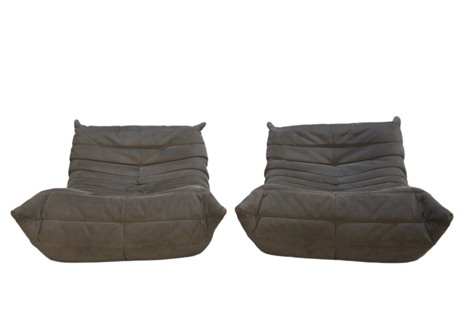 Ligne Roset Alcantara Grey Togo Armchair by Michel Ducaroy @ REHAUS