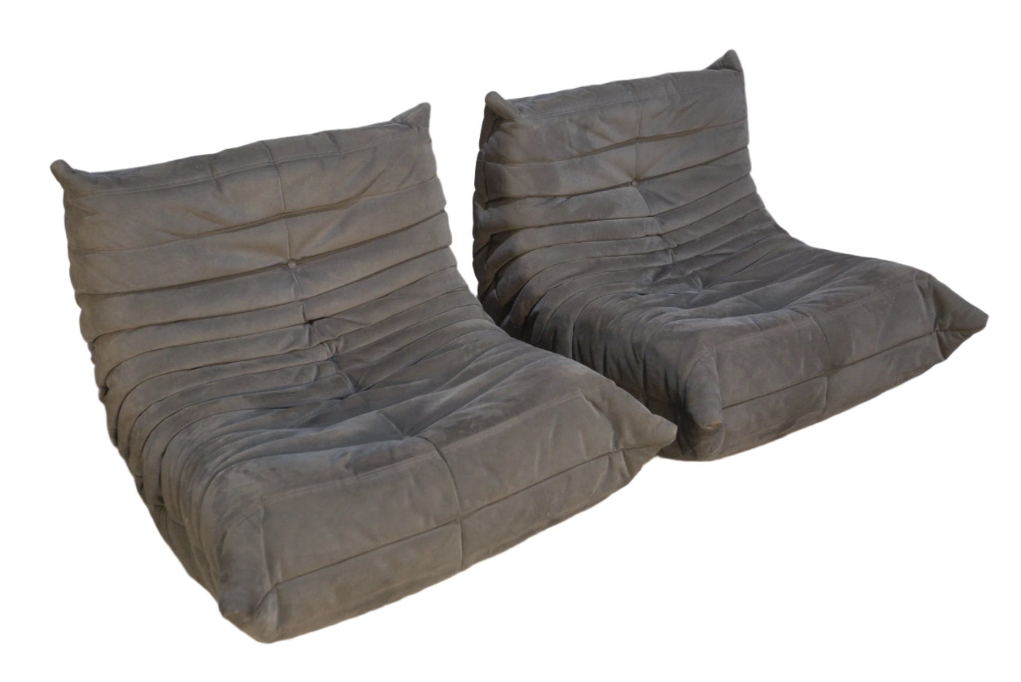 Ligne Roset Alcantara Grey Togo Armchair by Michel Ducaroy @ REHAUS