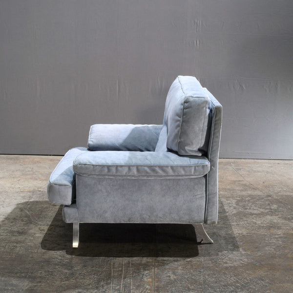 Ligne Roset Armchair in Light Blue Fabric - REHAUS - Ligne Roset