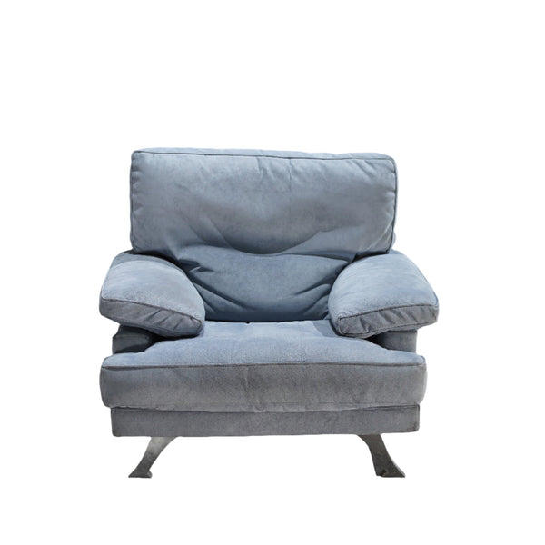 Ligne Roset Armchair in Light Blue Fabric - REHAUS - Ligne Roset