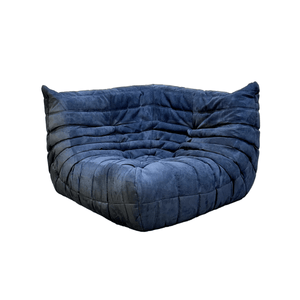 Ligne Roset Blue Togo Corner Sofa by Michel Ducaroy