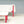 Ligne Roset by Inga Sempé Ruché White Velvet and Red Sofa & Footstool - REHAUS - inga sempe