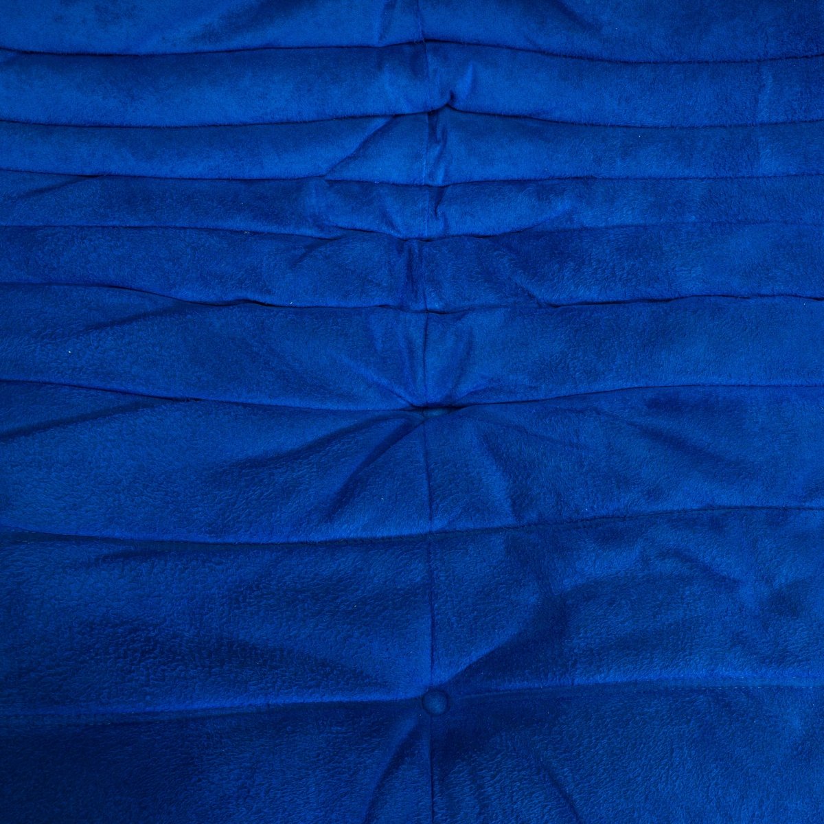Ligne Roset by Michel Ducaroy Blue Alcantara Fabric Togo Sofas, Set of Five @ REHAUS