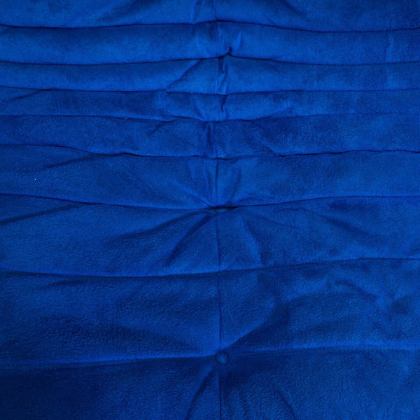 Ligne Roset by Michel Ducaroy Blue Alcantara Fabric Togo Sofas, Set of Five @ REHAUS