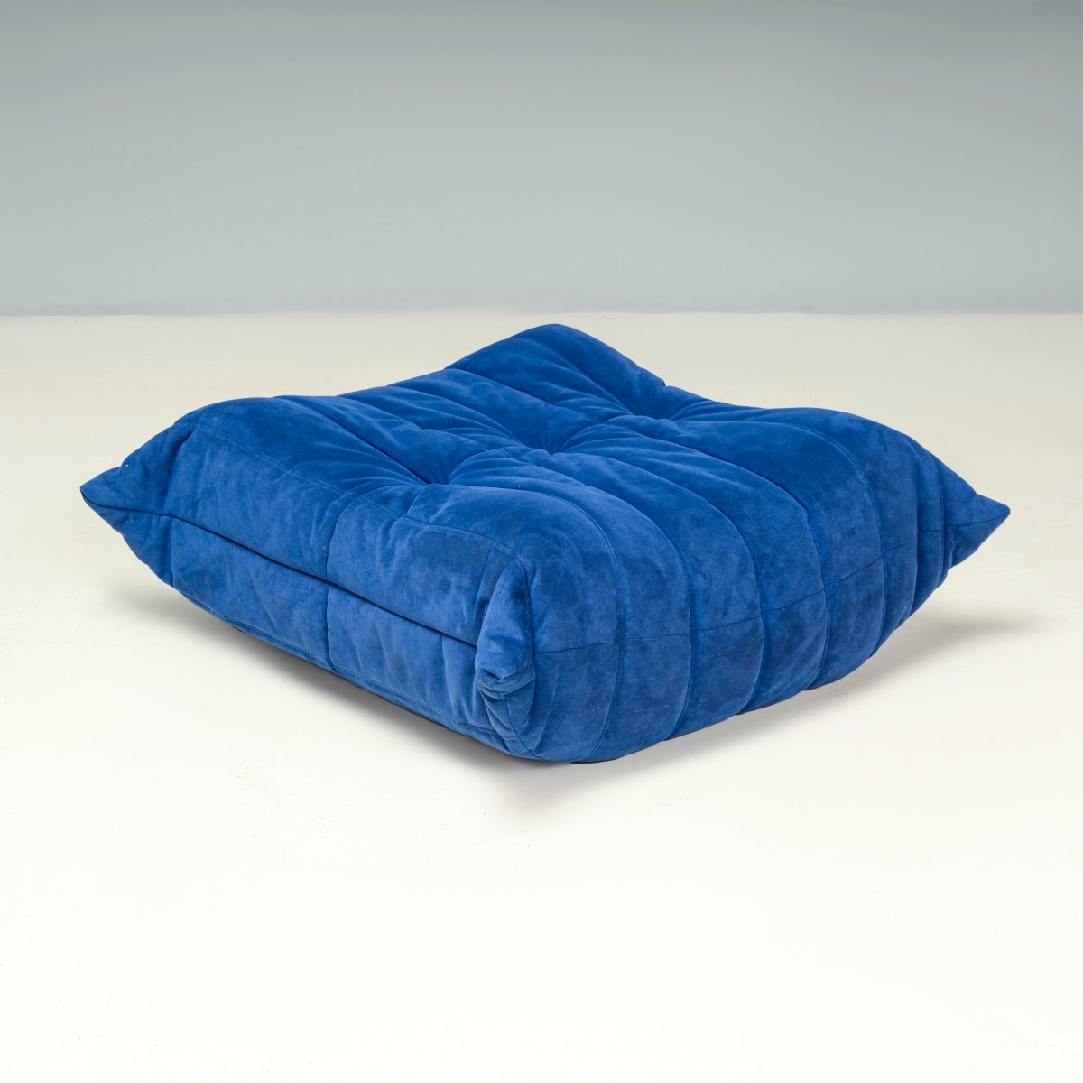 Ligne Roset by Michel Ducaroy Blue Alcantara Fabric Togo Sofas, Set of Five @ REHAUS