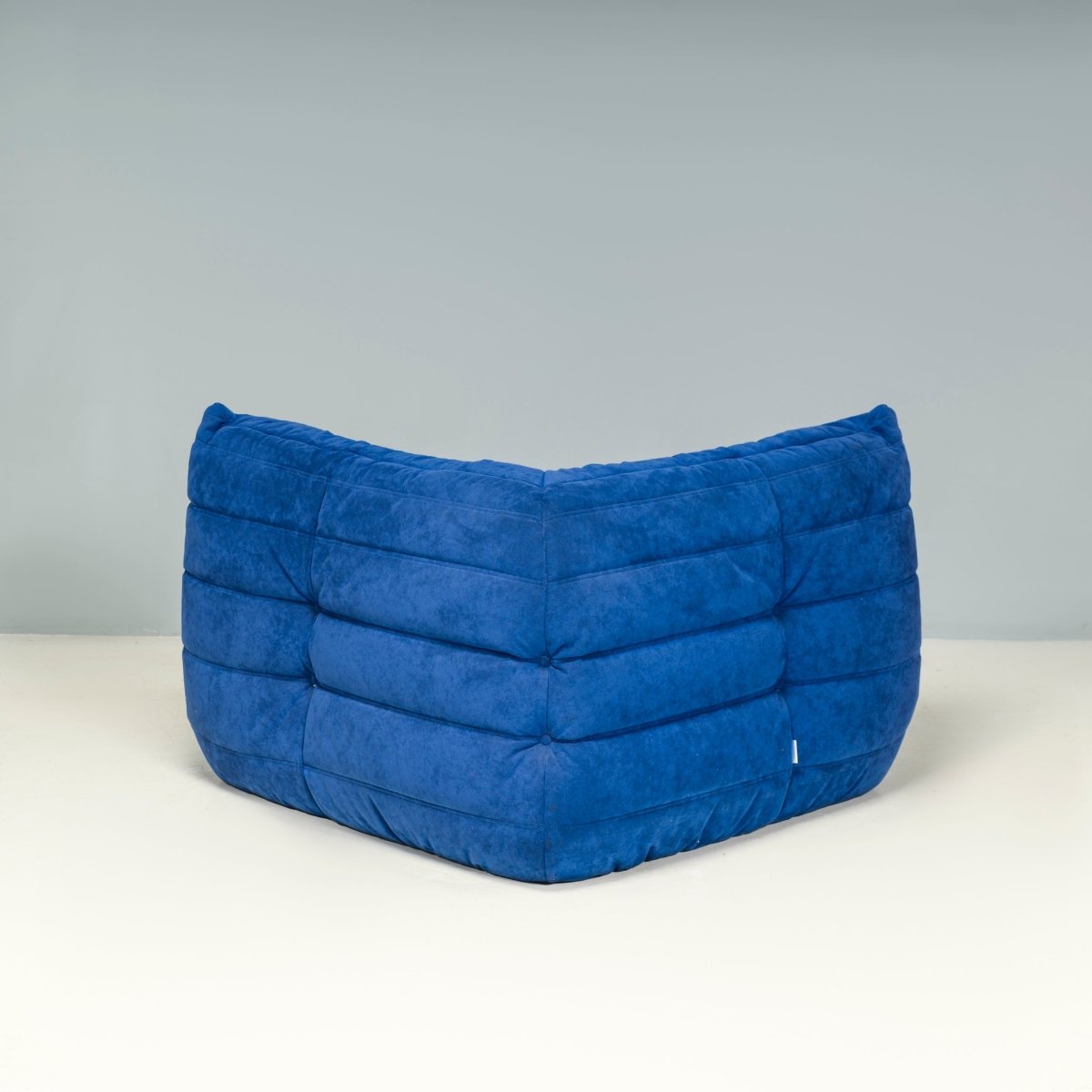 Ligne Roset by Michel Ducaroy Blue Alcantara Fabric Togo Sofas, Set of Five @ REHAUS