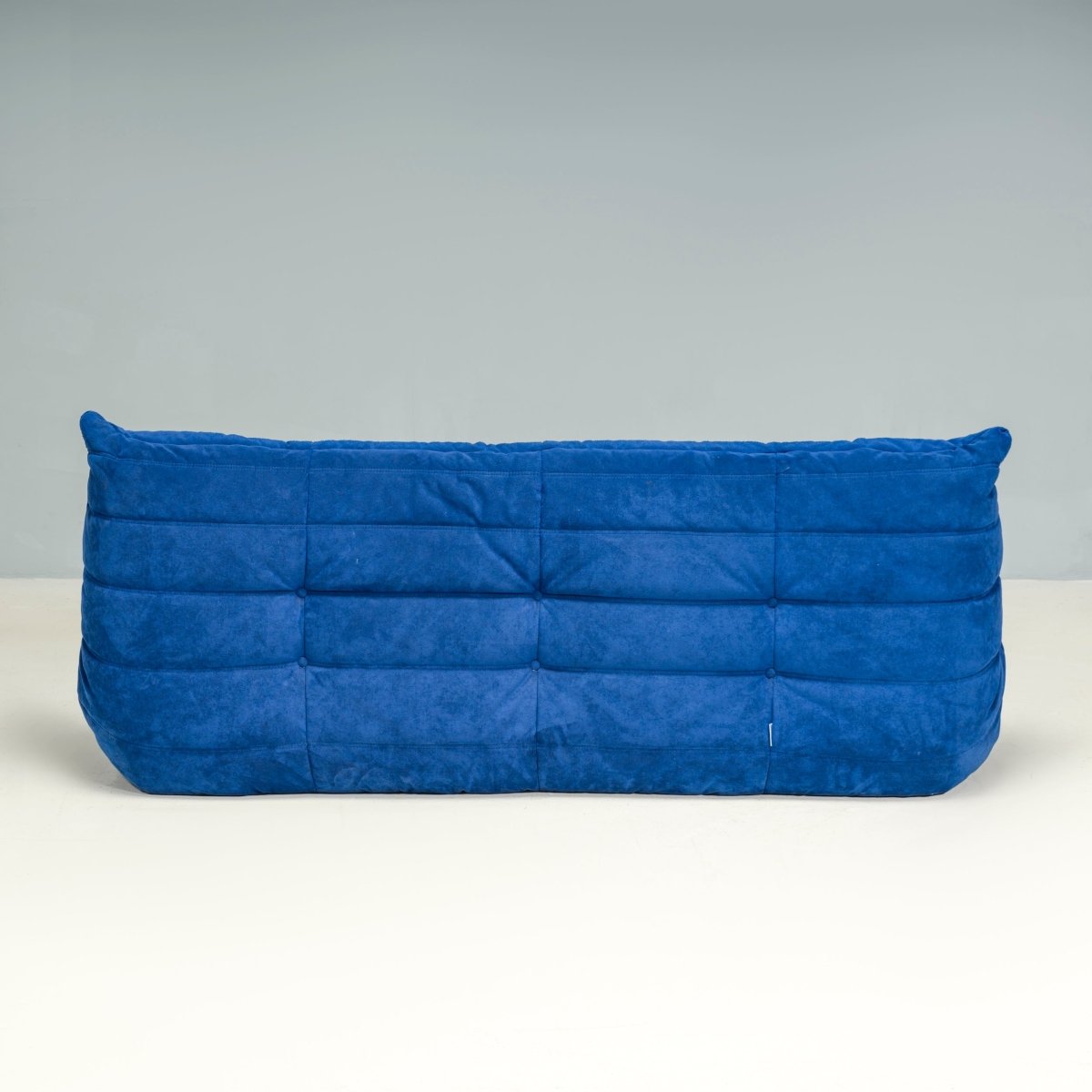 Ligne Roset by Michel Ducaroy Blue Alcantara Fabric Togo Sofas, Set of Five @ REHAUS