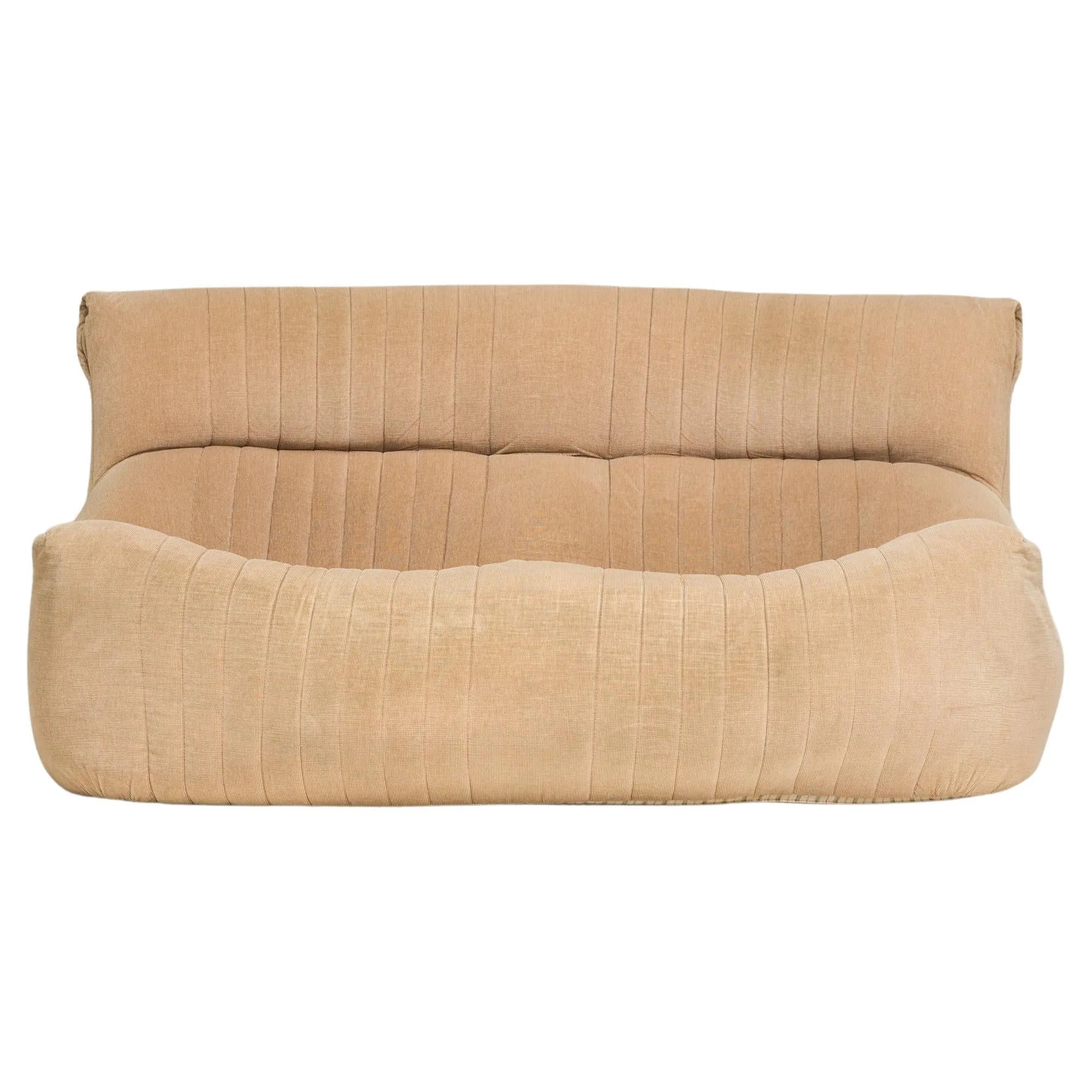 Ligne Roset by Michel Ducaroy Brown Fabric Aralia Sofa - REHAUS - Michel Ducaroy