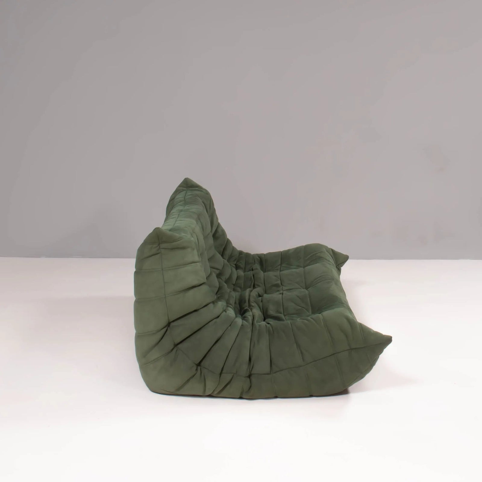 Ligne Roset by Michel Ducaroy Green Suede Togo Three Seater Sofa - REHAUS - Michel Ducaroy