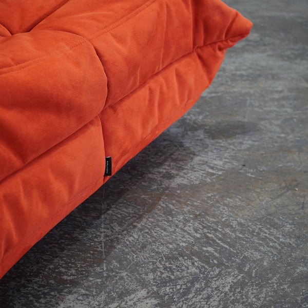 Ligne Roset by Michel Ducaroy Orange Togo Footstool @ REHAUS