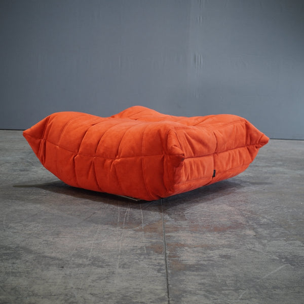 Ligne Roset by Michel Ducaroy Orange Togo Footstool @ REHAUS