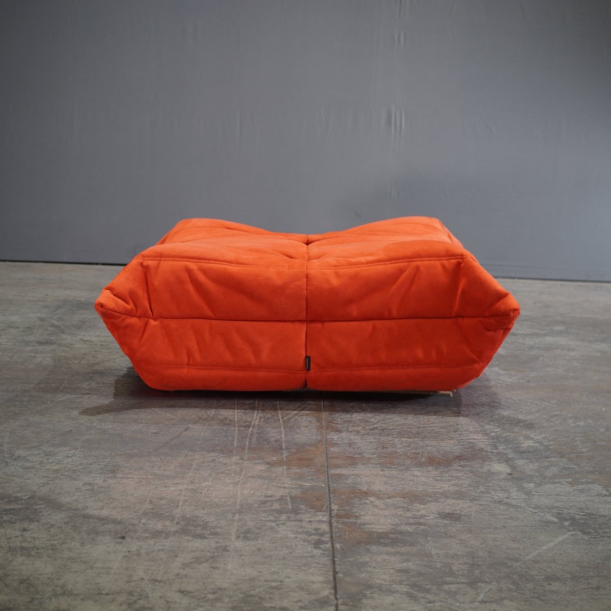 Ligne Roset by Michel Ducaroy Orange Togo Footstool @ REHAUS