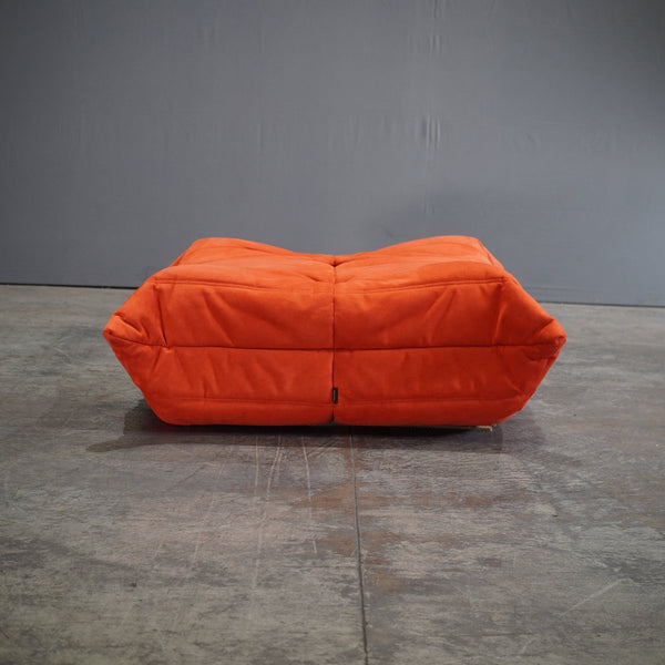 Ligne Roset by Michel Ducaroy Orange Togo Footstool @ REHAUS