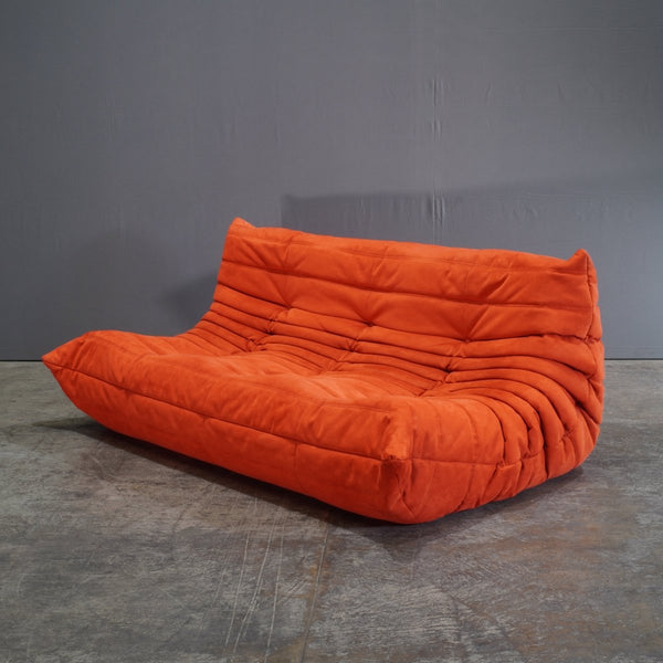 Ligne Roset by Michel Ducaroy Orange Togo Three Seater Sofa @ REHAUS