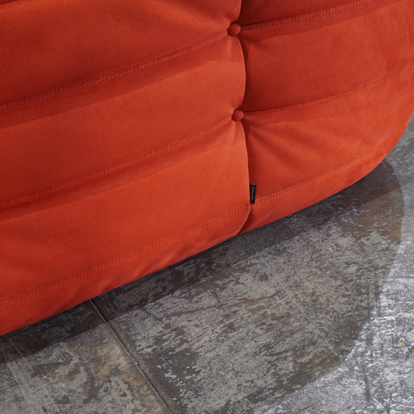 Ligne Roset by Michel Ducaroy Orange Togo Three Seater Sofa @ REHAUS