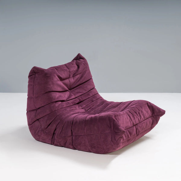 Ligne Roset by Michel Ducaroy Togo Aubergine Armchair - REHAUS - Michel Ducaroy
