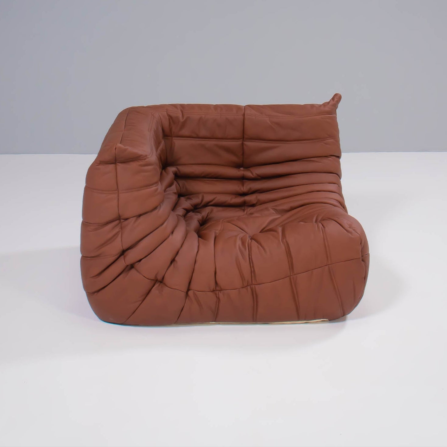 Ligne Roset by Michel Ducaroy Togo Brown Leather Modular Sofa, Set of Three @ REHAUS