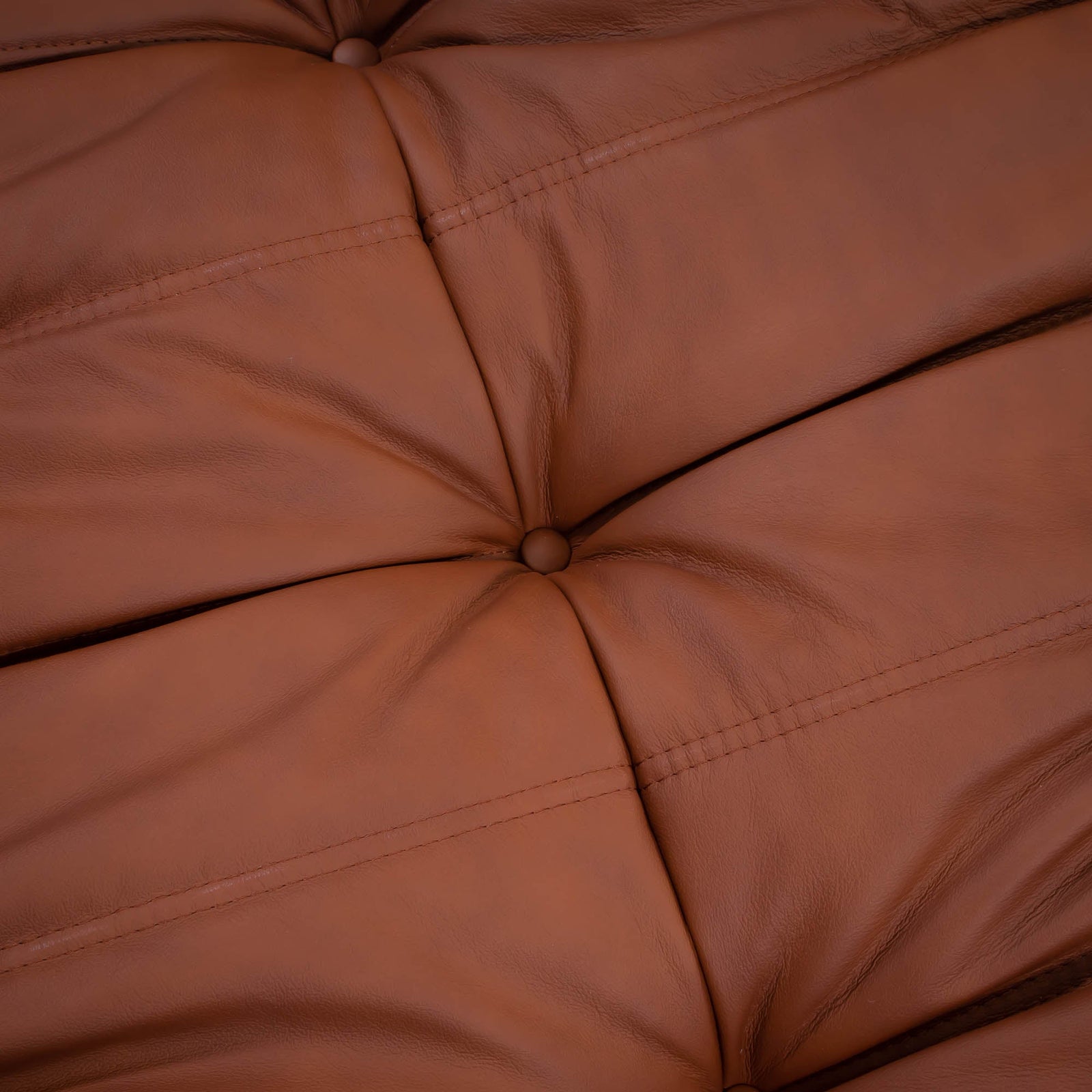 Ligne Roset by Michel Ducaroy Togo Brown Leather Modular Sofa, Set of Three @ REHAUS