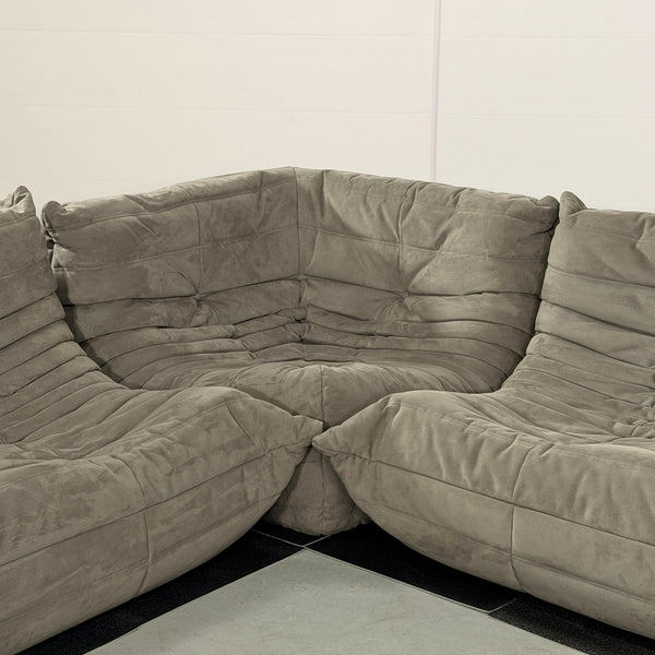 Ligne Roset by Michel Ducaroy Togo Grey Modular Sofa, Set of Three @ REHAUS
