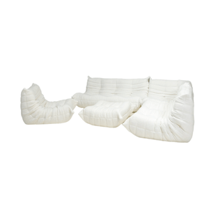 Ligne Roset by Michel Ducaroy Togo White Bouclé Modular Sofa, Set of Five @ REHAUS