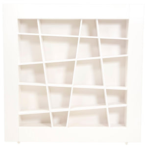 Ligne Roset By Peter Maly Lines Sloping Shelving Bookcase, White Glossy Lacquer - REHAUS - Peter Maly