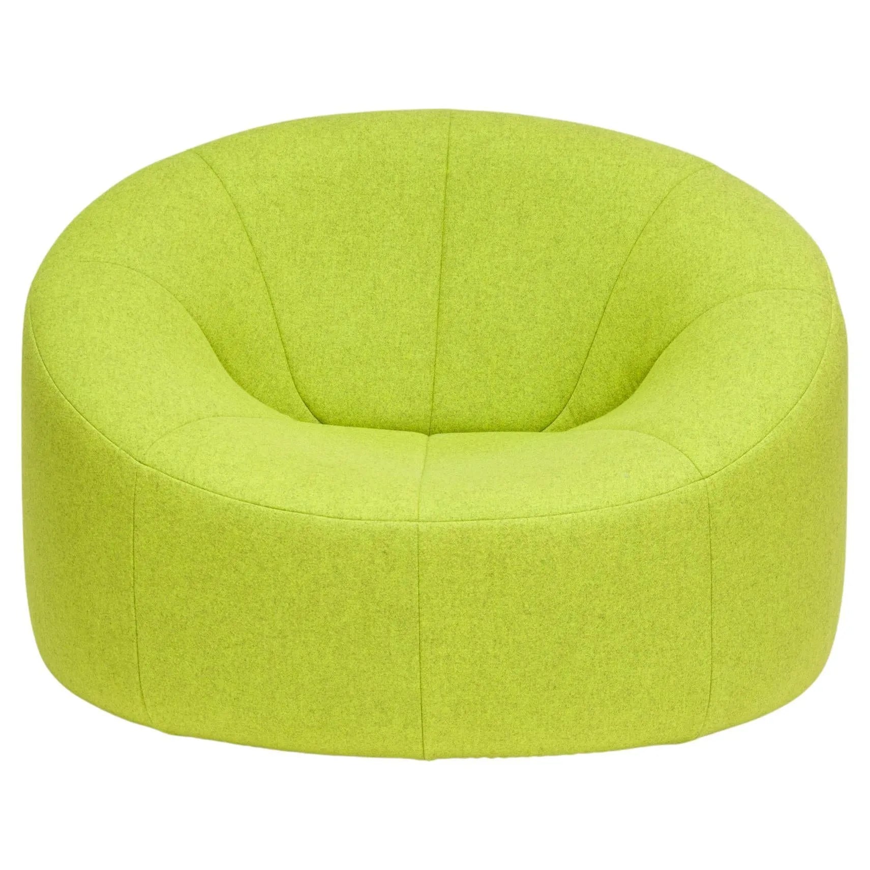 Ligne Roset by Pierre Paulin Green Fabric Pumpkin Armchair - REHAUS - Pierre Paulin