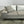 Ligne Roset Corner Grey Sofa with Leather Cushions @ REHAUS