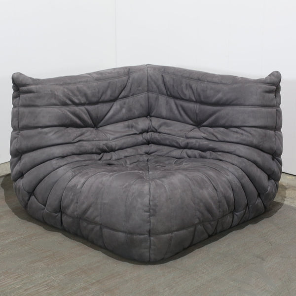 Ligne Roset Grey Corner and Three Seater Togos, Set of Two @ REHAUS