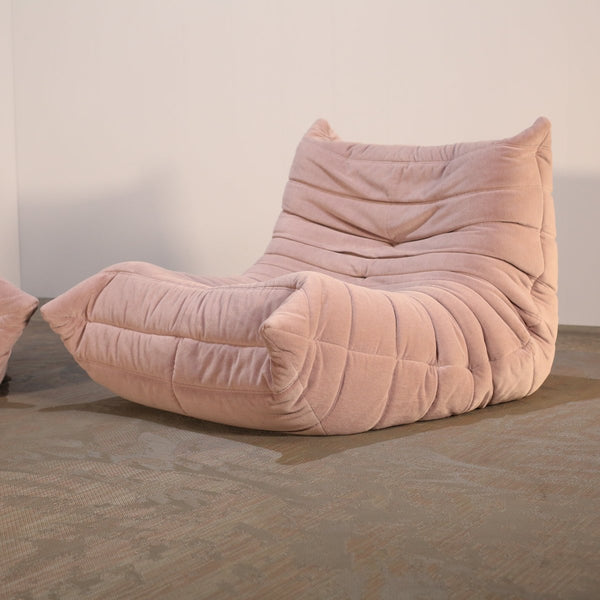 Ligne Roset Light Pink Togo Armchair by Michel Ducaroy @ REHAUS