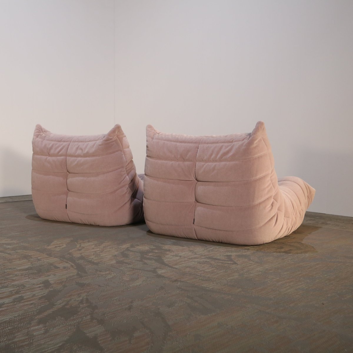 Ligne Roset Light Pink Togo Armchair by Michel Ducaroy @ REHAUS