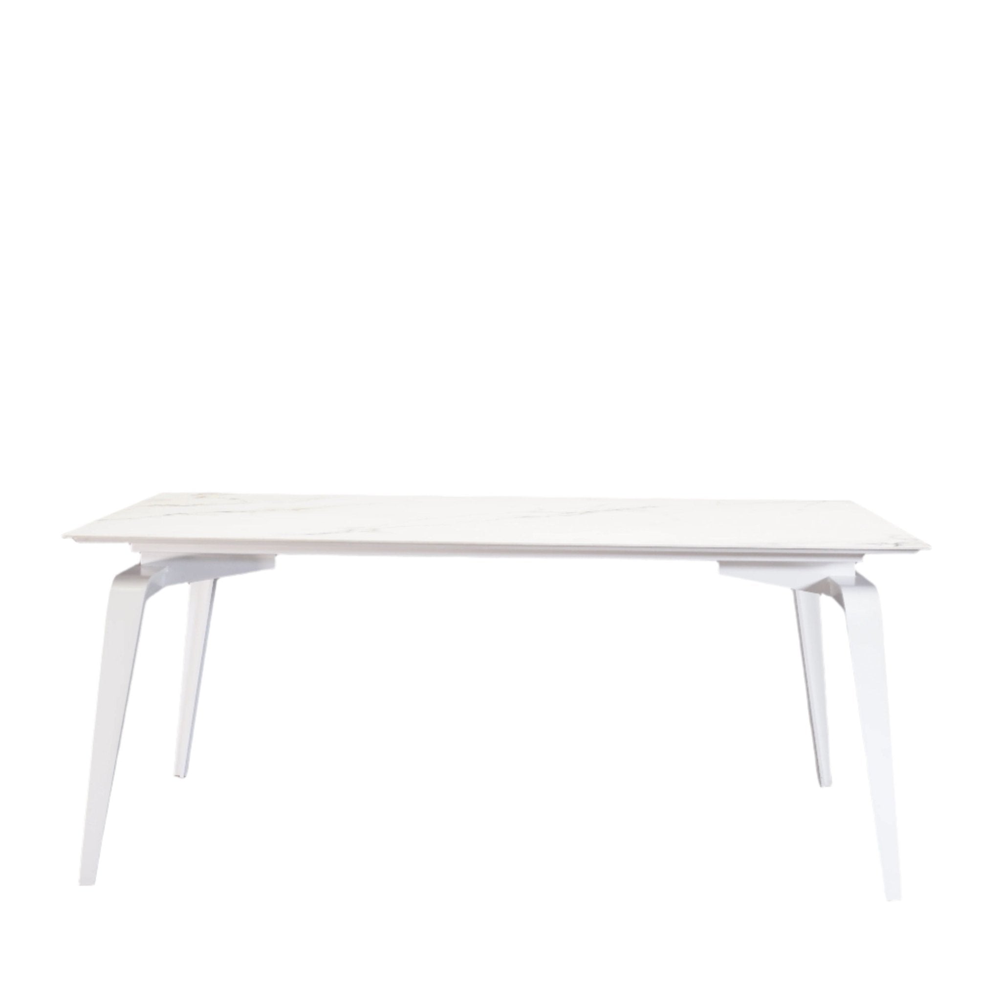 Ligne Roset Odessa Dining Table with White Lacquered Base by Mauro Lipparini - REHAUS - Ligne Roset