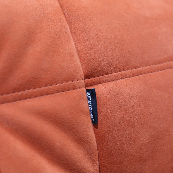 Ligne Roset Orange Modular Togo Sofa and Footstool by Michel Ducaroy, Set of Five @ REHAUS