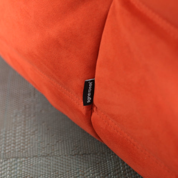 Ligne Roset Orange Modular Togo Sofa and Footstool by Michel Ducaroy, Set of Five @ REHAUS