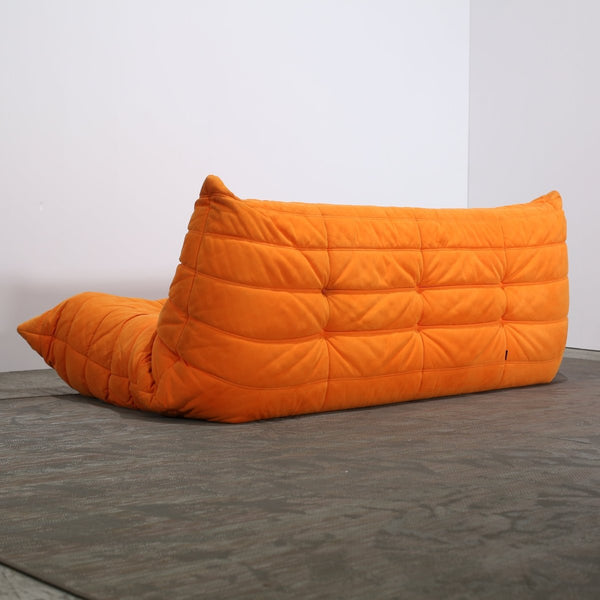 Ligne Roset Orange Three Seater Togo by Michel Ducaroy @ REHAUS