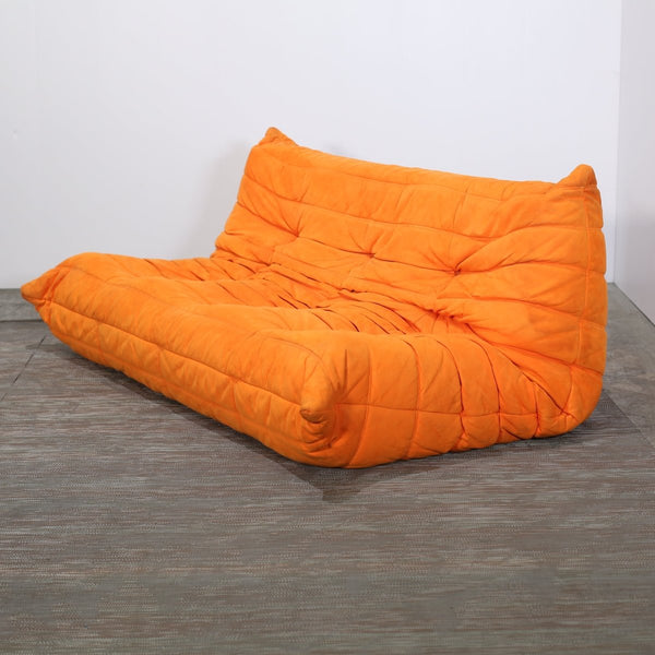 Ligne Roset Orange Three Seater Togo by Michel Ducaroy @ REHAUS