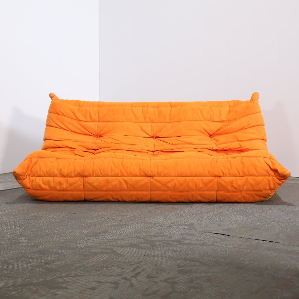 Ligne Roset Orange Three Seater Togo by Michel Ducaroy @ REHAUS