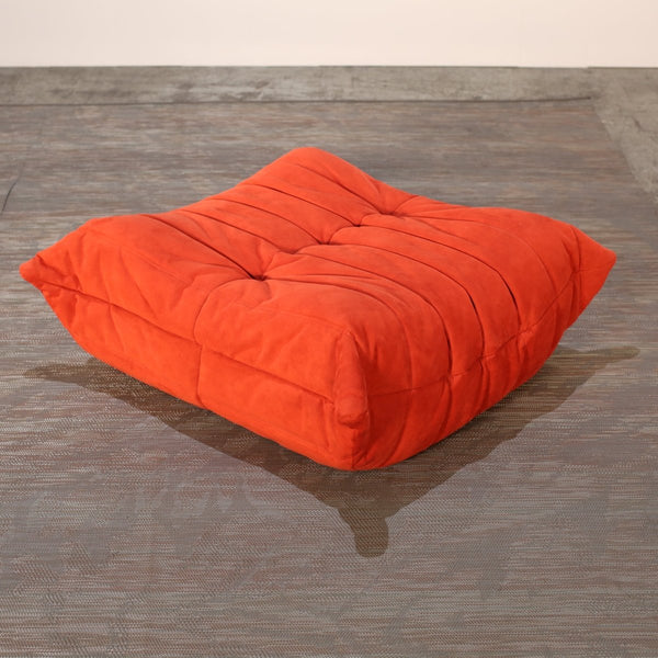 Ligne Roset Orange Togo Corner Sofa and Ottoman by Michel Ducaroy @ REHAUS
