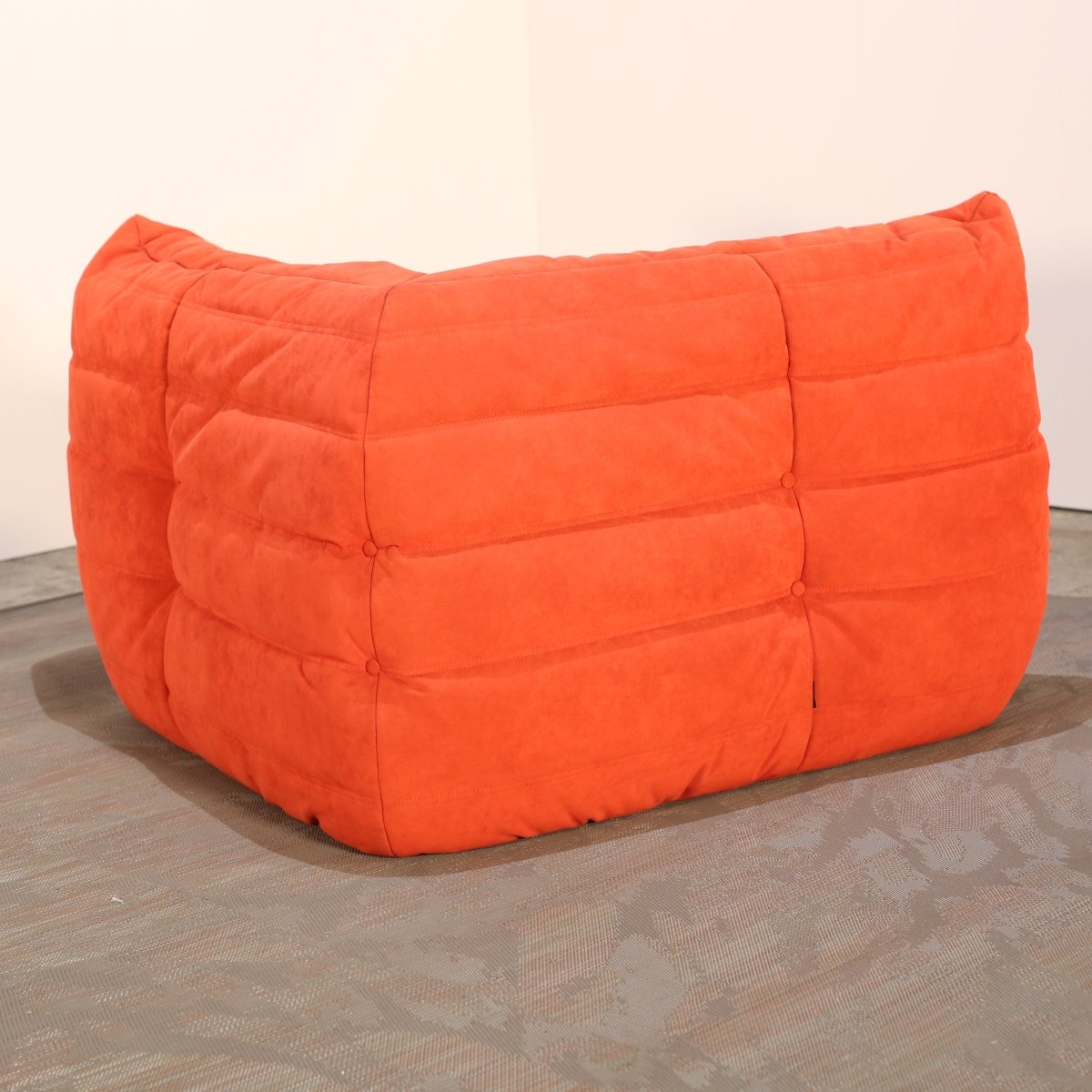 Ligne Roset Orange Togo Corner Sofa and Ottoman by Michel Ducaroy @ REHAUS