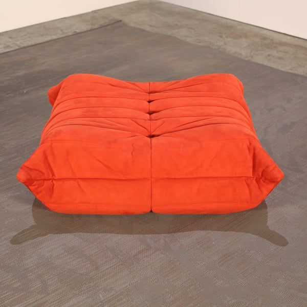 Ligne Roset Orange Togo Corner Sofa and Ottoman by Michel Ducaroy @ REHAUS