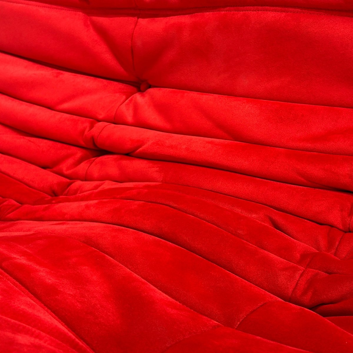 Ligne Roset Red Modular Togo Sofa by Michel Ducaroy, Set of Four @ REHAUS