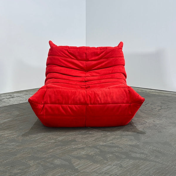 Ligne Roset Red Modular Togo Sofa by Michel Ducaroy, Set of Four @ REHAUS
