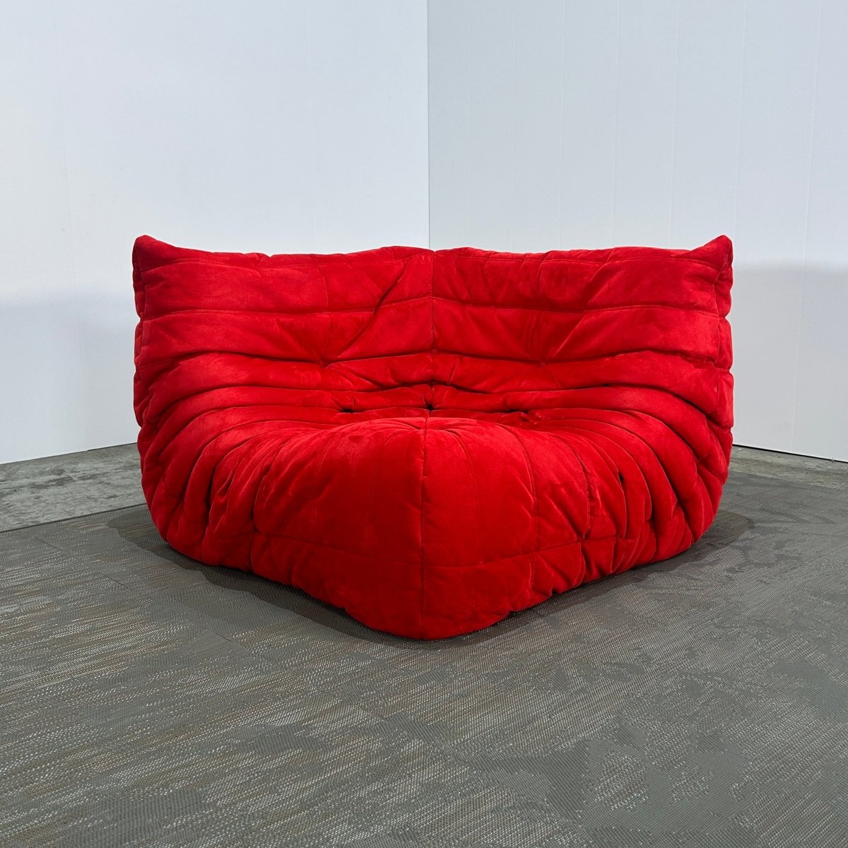 Ligne Roset Red Modular Togo Sofa by Michel Ducaroy, Set of Four @ REHAUS