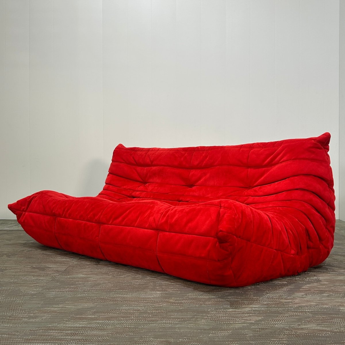 Ligne Roset Red Modular Togo Sofa by Michel Ducaroy, Set of Four @ REHAUS