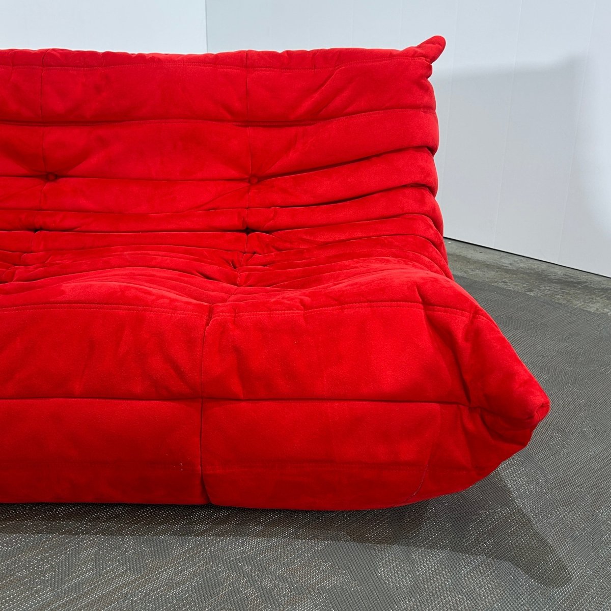Ligne Roset Red Modular Togo Sofa by Michel Ducaroy, Set of Four @ REHAUS