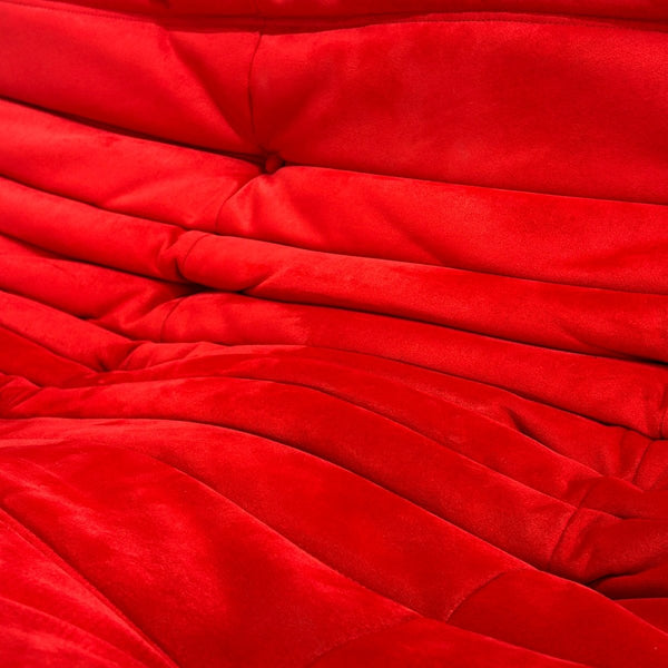 Ligne Roset Red Modular Togo Sofa by Michel Ducaroy, Set of Three @ REHAUS