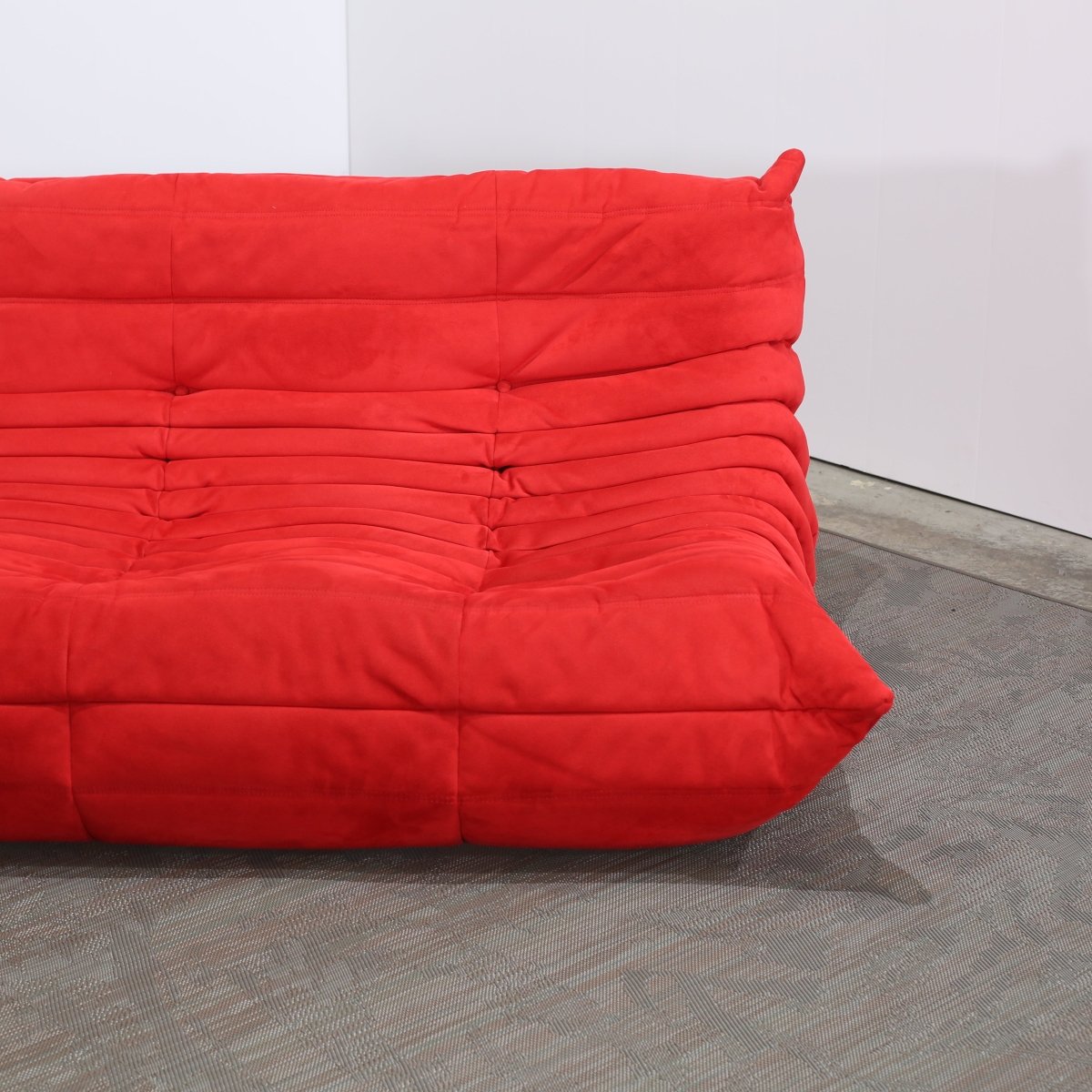 Ligne Roset Red Modular Togo Sofa by Michel Ducaroy, Set of Three @ REHAUS