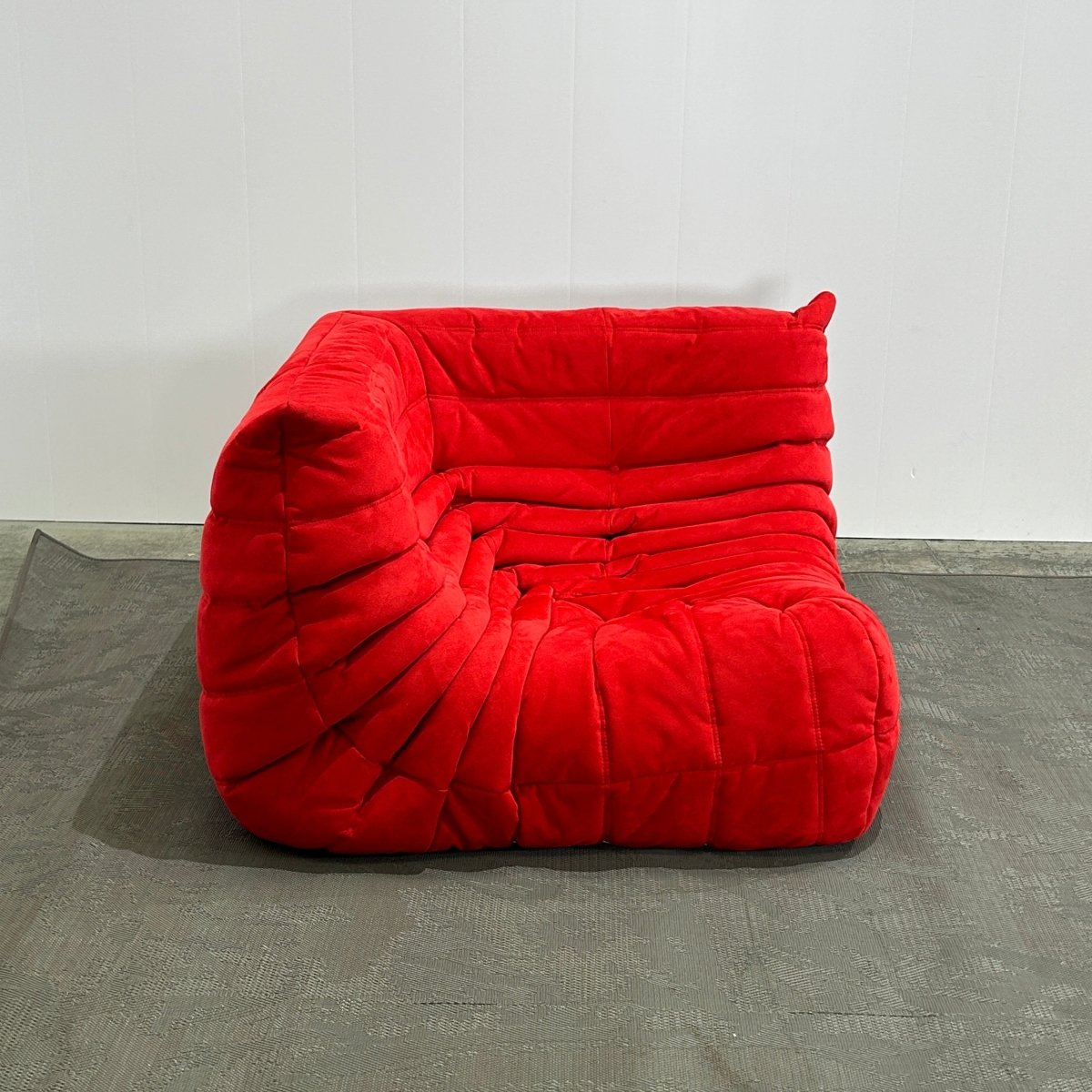 Ligne Roset Red Modular Togo Sofa by Michel Ducaroy, Set of Three @ REHAUS